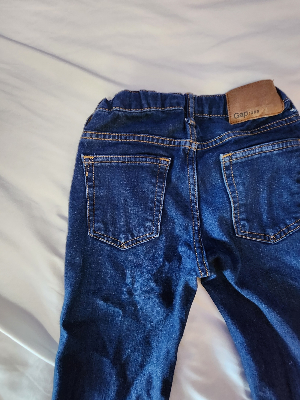 Gapkids Classic Dark Blue Boys Straight Jeans - Size 6reg - Picture 5 of 15
